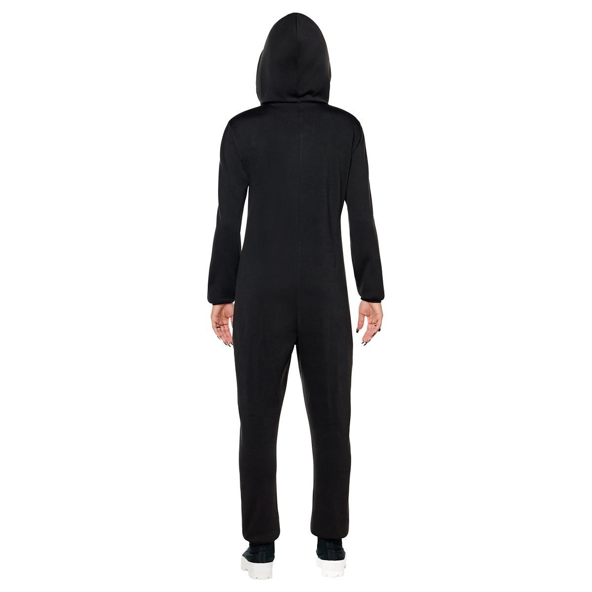 Adult Skeleton Jumpsuit Costume BLACK AND WHITE
