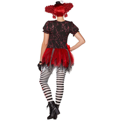 Adult Horror Clown Costume RED