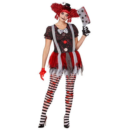 Adult Horror Clown Costume RED