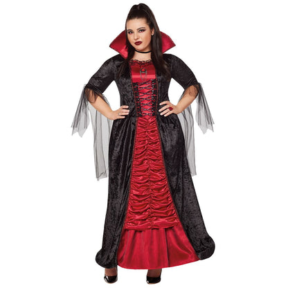Adult Victorian Vampiress Plus Size Costume RED