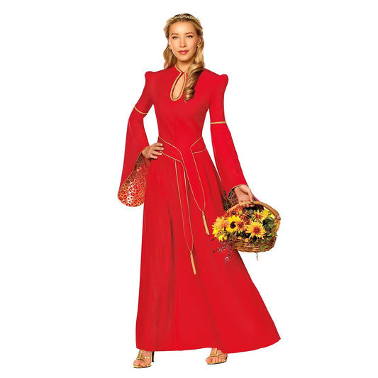 Adult Medieval Princess Costume RED