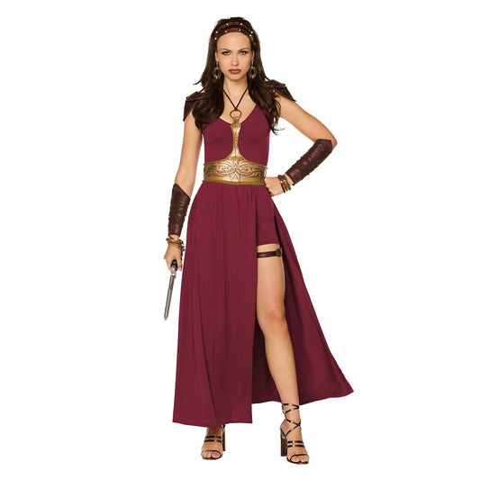 Adult Medieval Warrior Costume MAROON