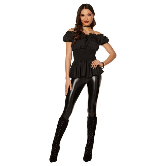 Adult Black Peasant Shirt BLACK