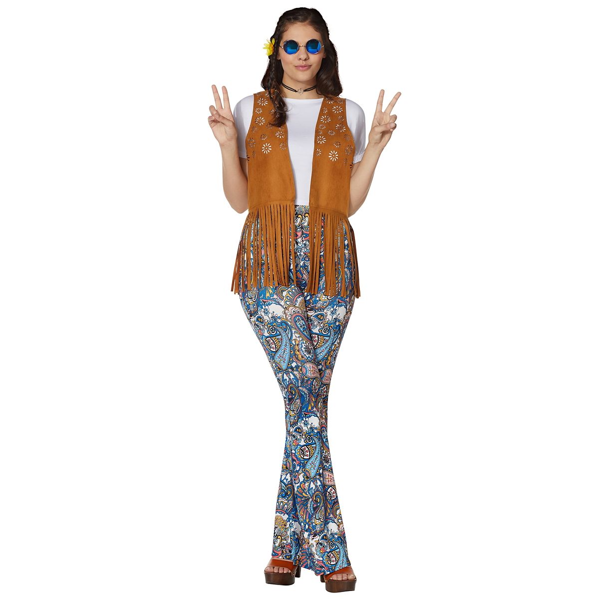 Fringed Hippie Vest TAN