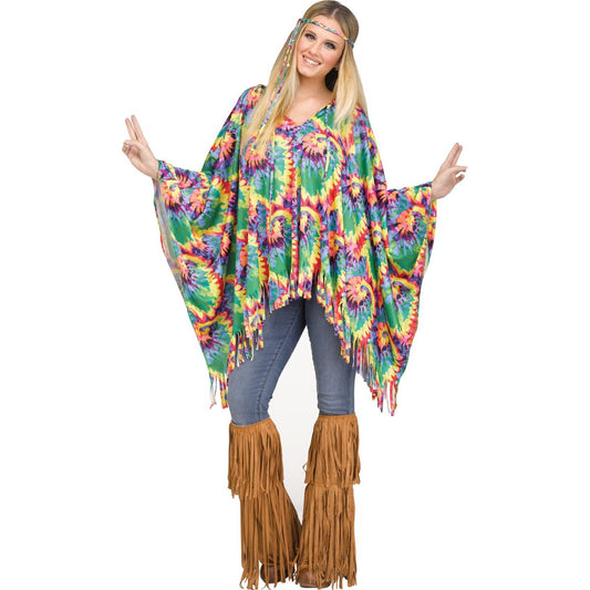 Hippie Poncho Set TIE DYE