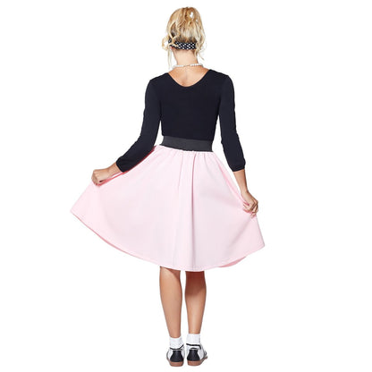 50s Plus Size Poodle Skirt PINK