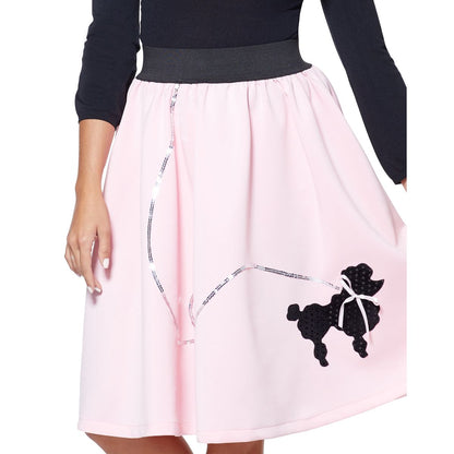 50s Plus Size Poodle Skirt PINK