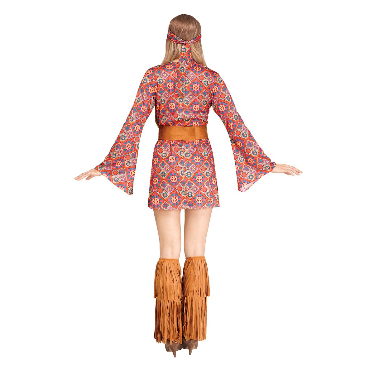 Adult Free Spirit Hippie Costume MULTI-COLOR