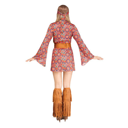 Adult Free Spirit Hippie Costume MULTI-COLOR