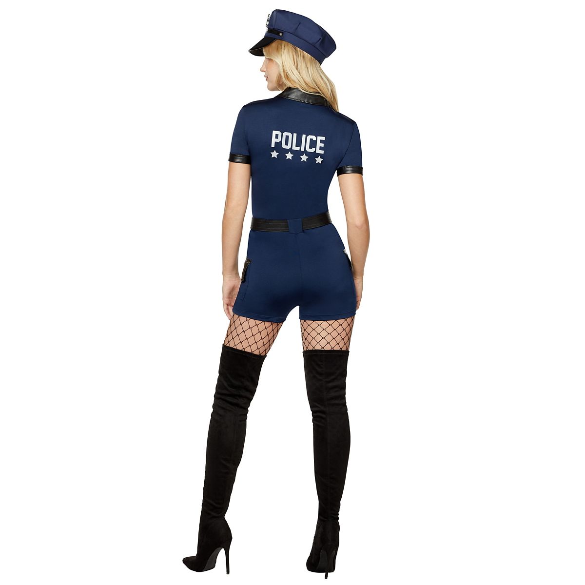 Adult Police Officer Romper Costume NAVY