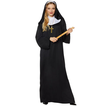 Adult Nun Costume BLACK AND WHITE