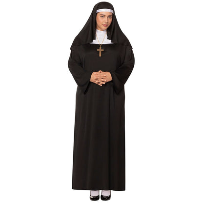 Adult Nun Costume BLACK AND WHITE