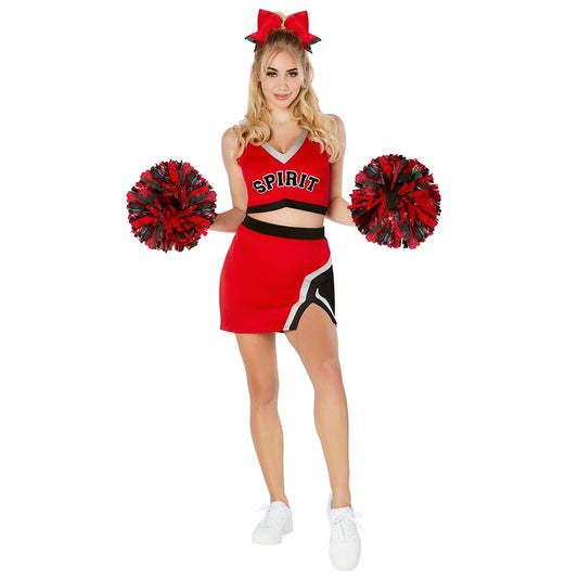 Adult Touchdown Babe Cheerleader Costume RED