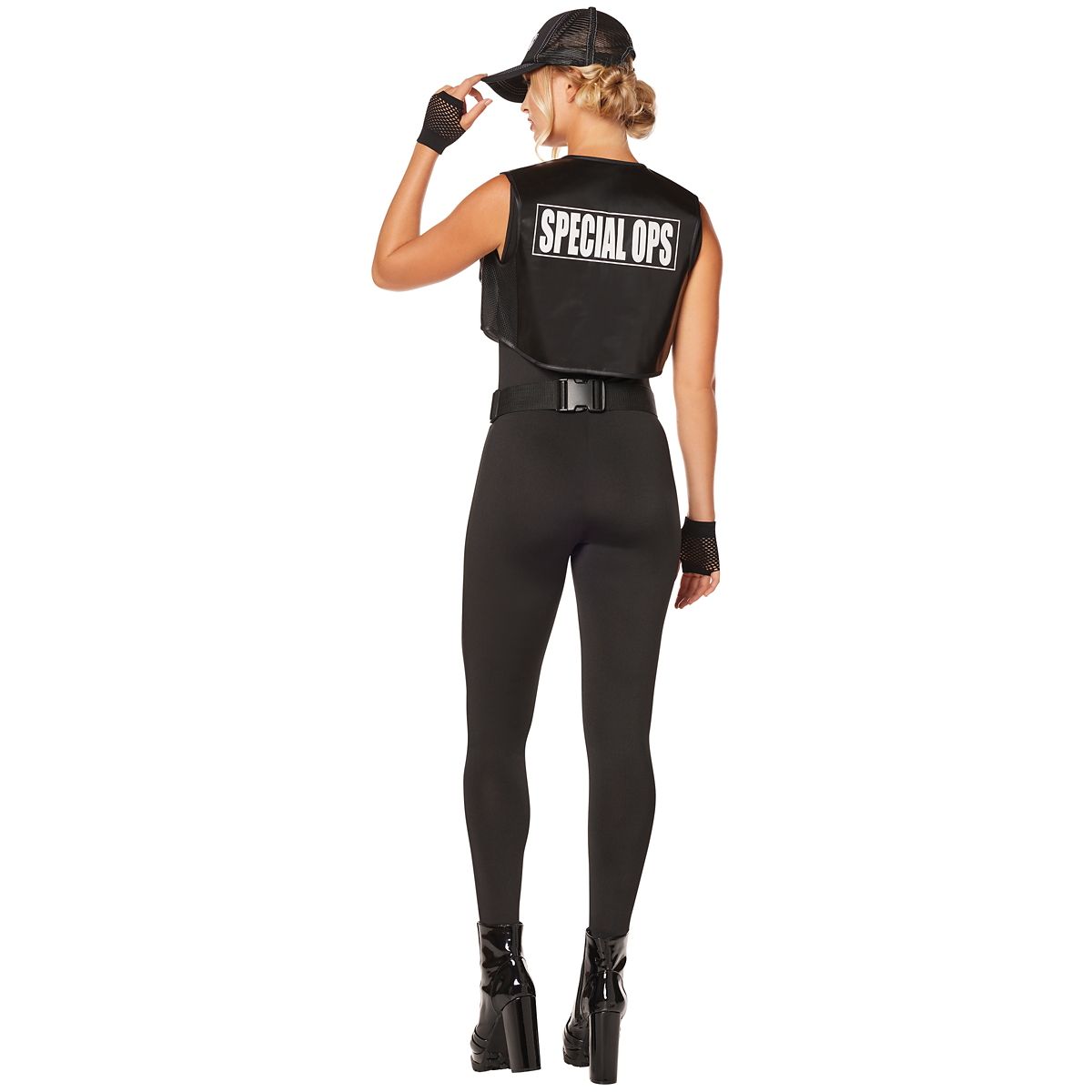 Adult Special Ops Catsuit Costume BLACK