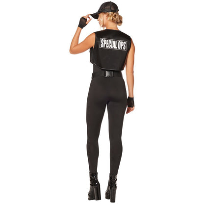Adult Special Ops Catsuit Costume BLACK