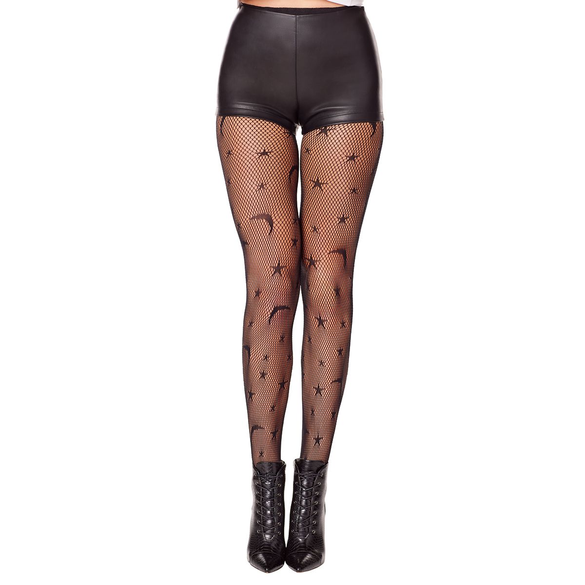 Celestial Fishnet Tights BLACK