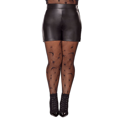 Celestial Fishnet Tights BLACK