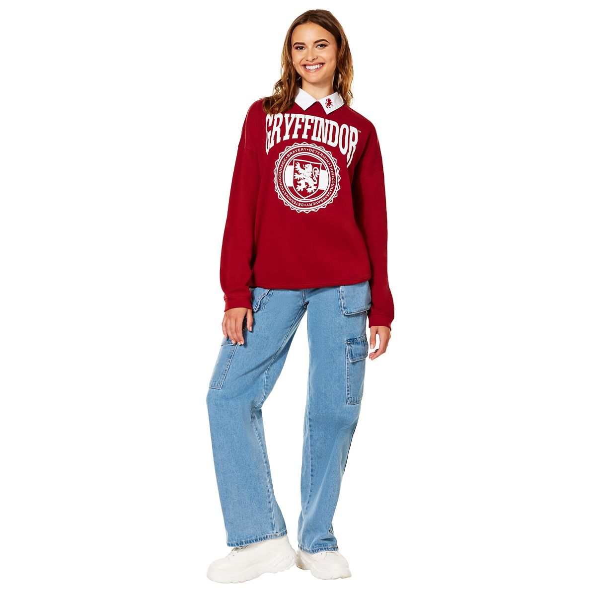 Gryffindor Collared Crewneck - Harry Potter RED