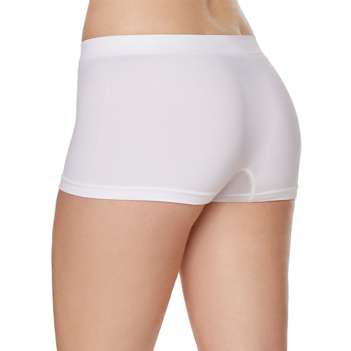 Seamless Boyshort Panties - White WHITE