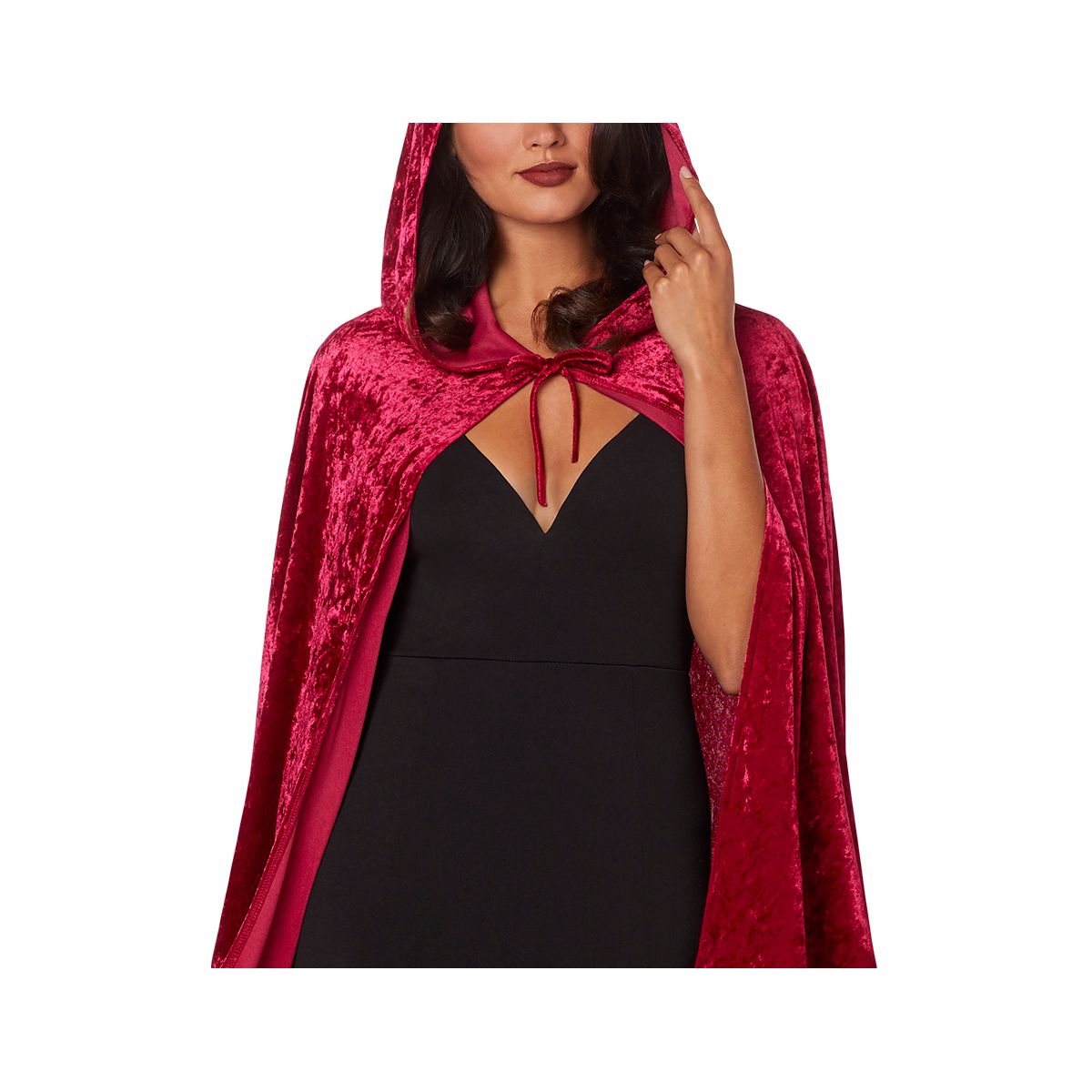 Burgundy Hooded Cape BURGUNDY