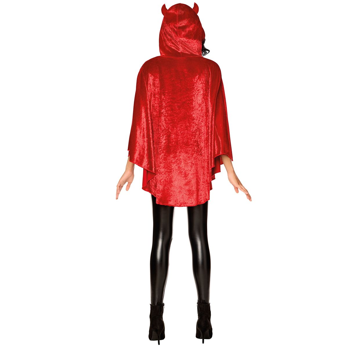 Adult Red Devil Poncho RED
