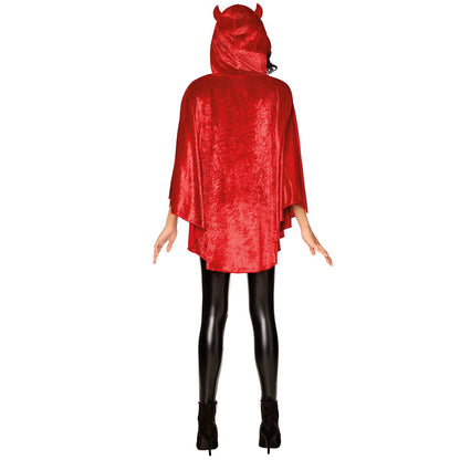 Adult Red Devil Poncho RED