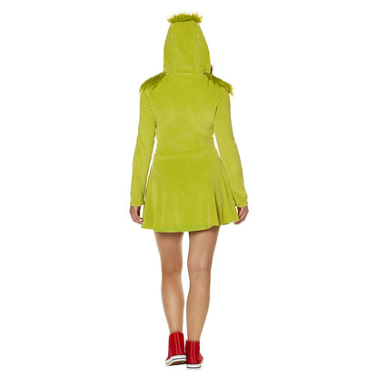 Adult Grinch Hooded Dress -  Dr. Seuss GREEN