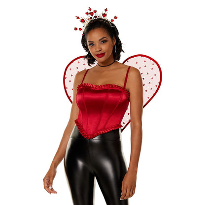 Adult Cupid Corset RED