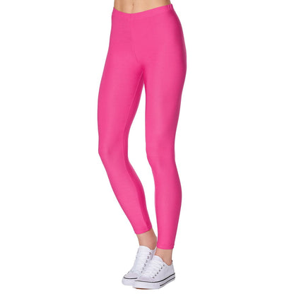 Red Footless Leggings RED