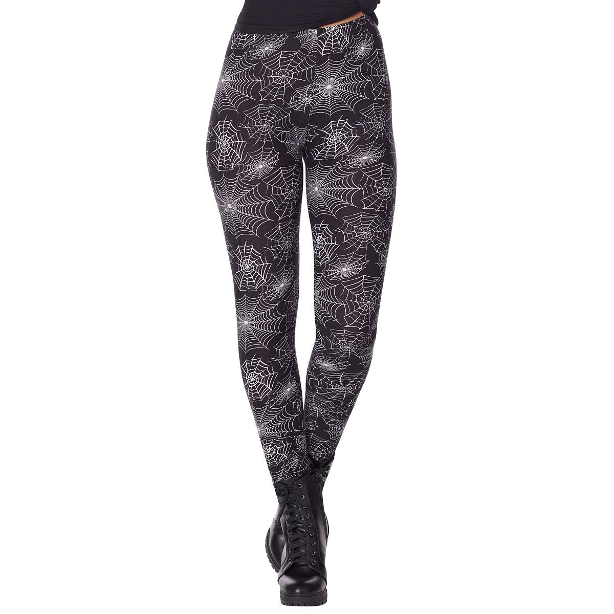 Spider Web Leggings BLACK