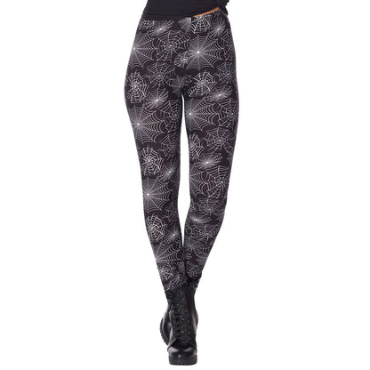 Spider Web Leggings BLACK