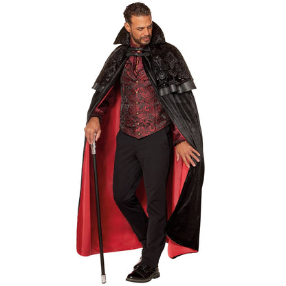 Adult Vampire Cape Deluxe BLACK