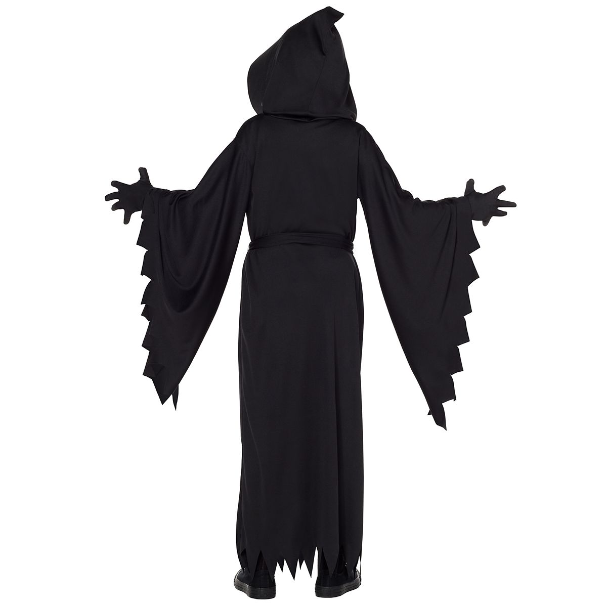 Kids Hooded Black Robe Costume BLACK