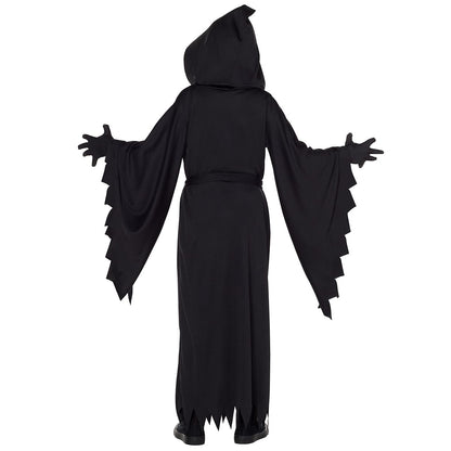 Kids Hooded Black Robe Costume BLACK