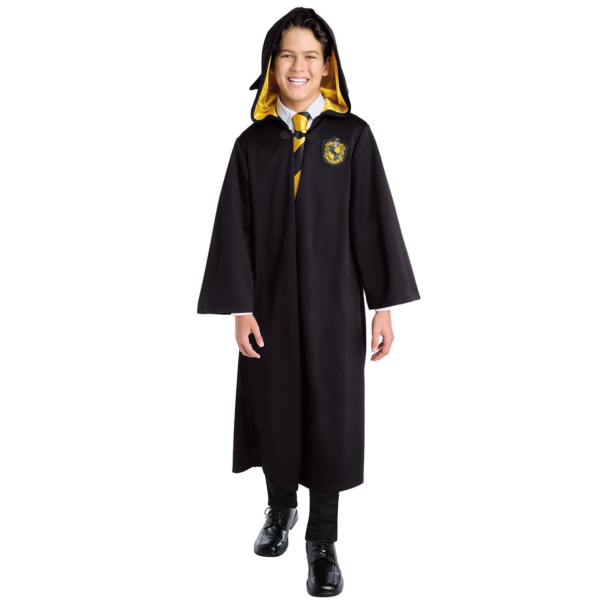 Kids Hufflepuff Robe - Harry Potter BLACK
