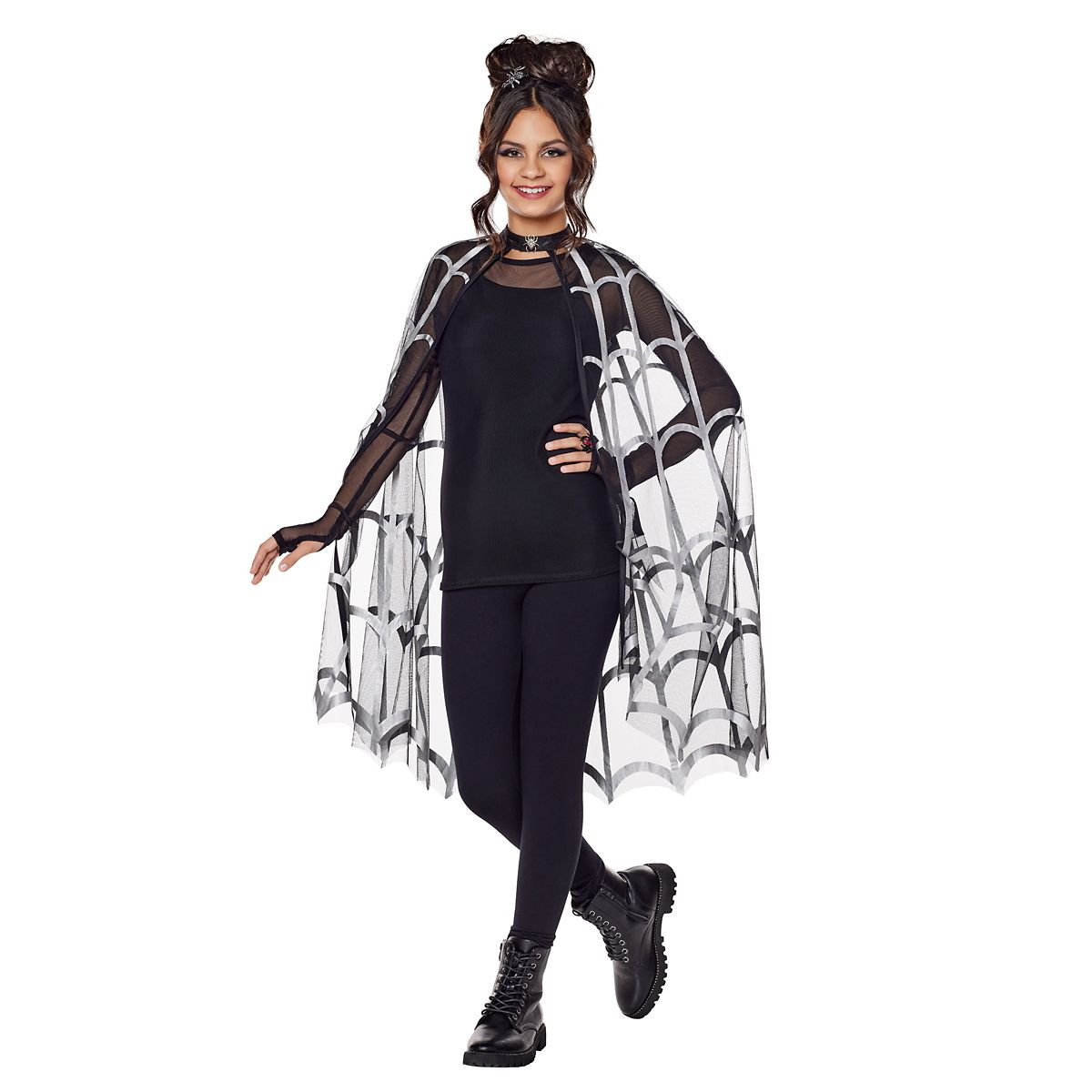 Kids Wicked Web Cape BLACK