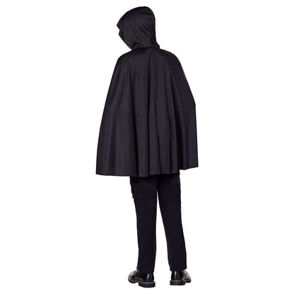 Kids Hooded Cape BLACK