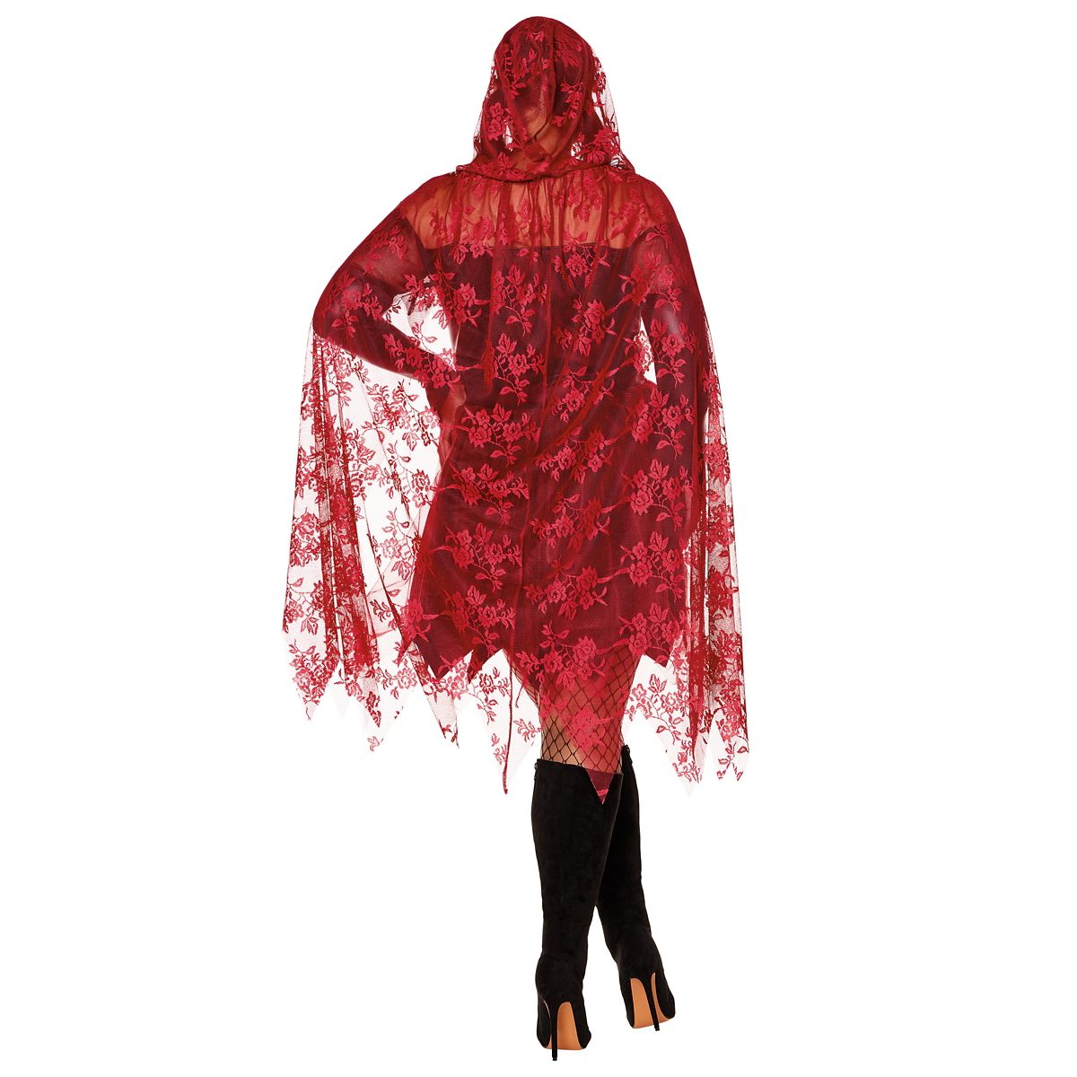 Red Riding Hood Dress Costume BLACK AND RED