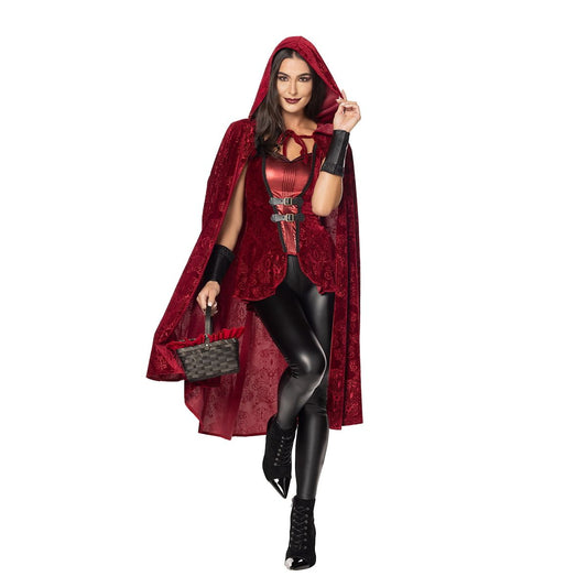 Adult Mysterious Red Riding Hood Costume RED