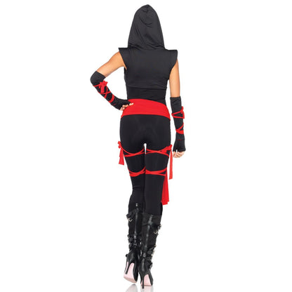 Adult Deadly Ninja Jumpsuit Costume BLACK