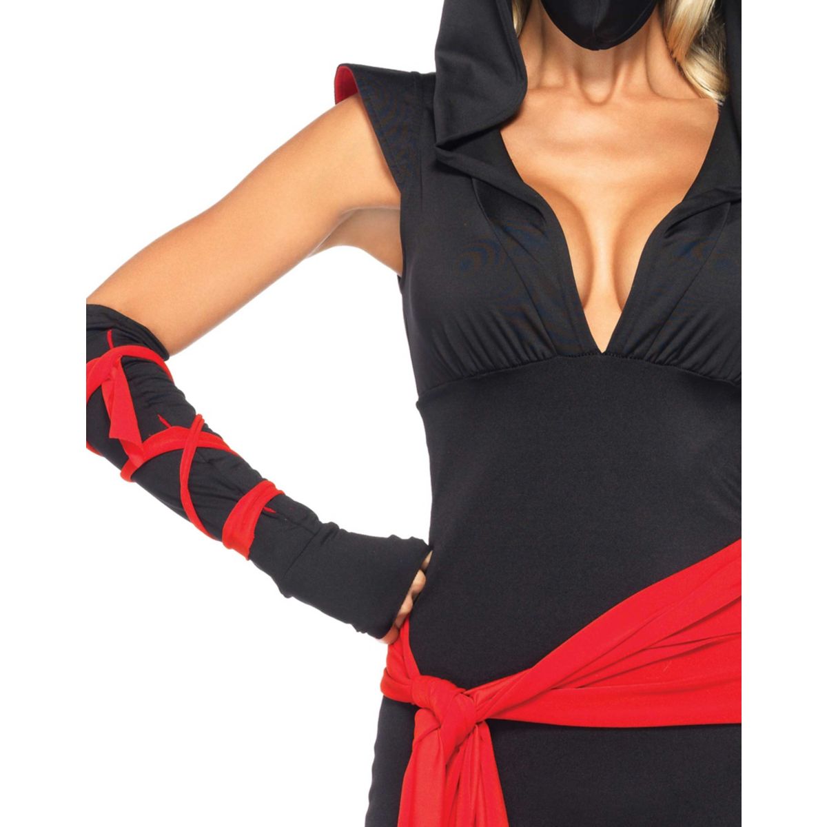 Adult Deadly Ninja Jumpsuit Costume BLACK