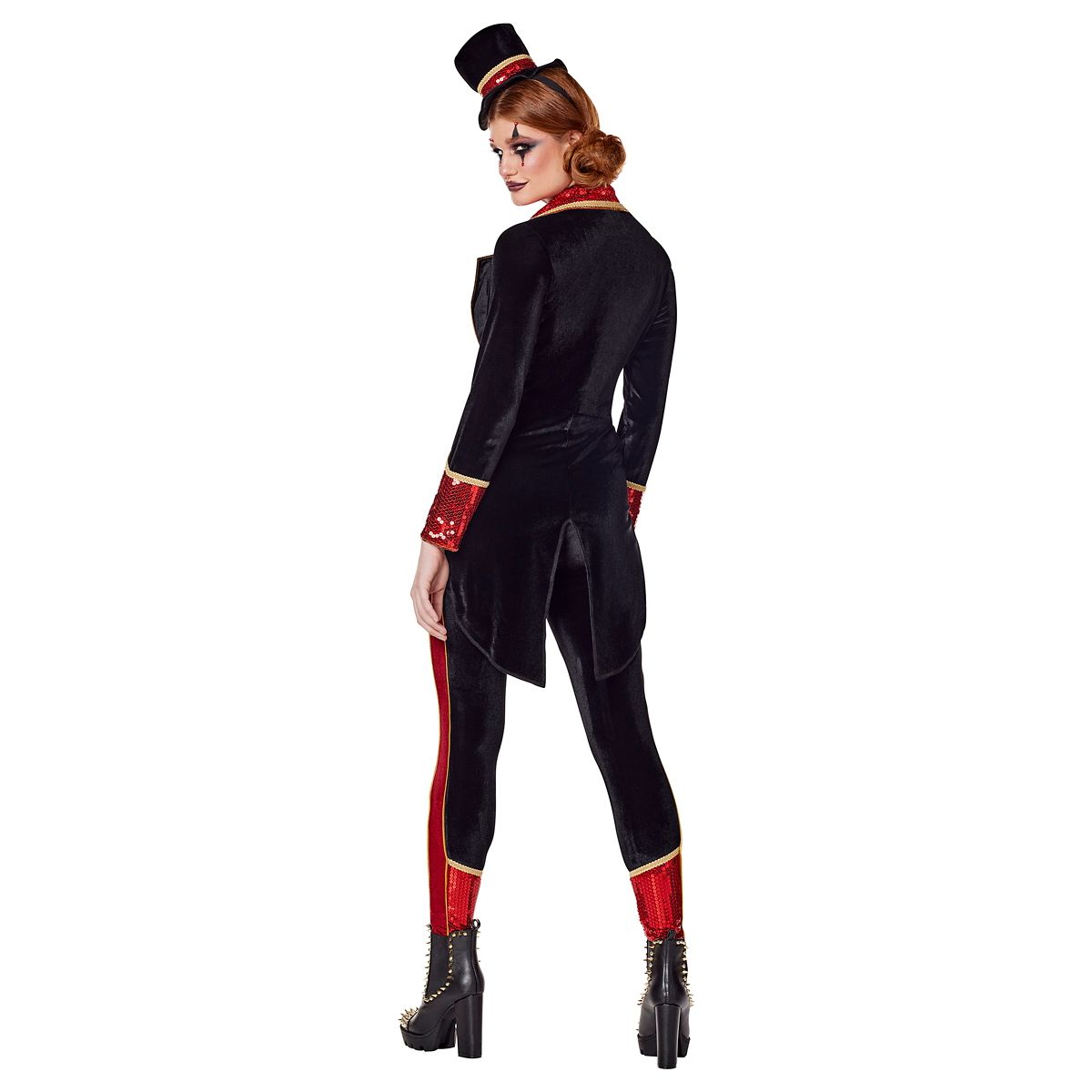 Adult Star of the Show Ringmaster Costume BLACK AND RED
