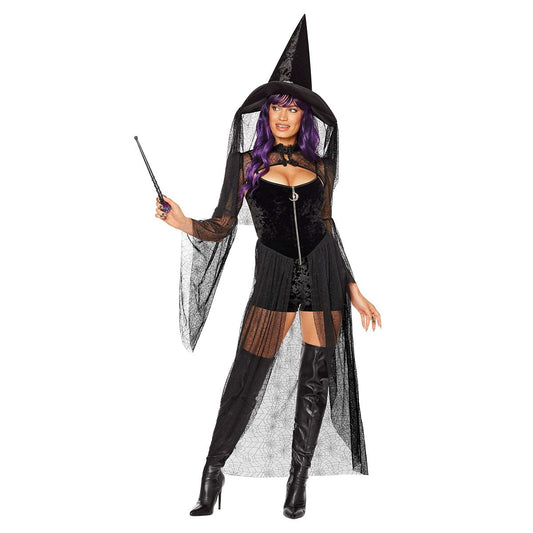 Adult Midnight Hour Witch Costume BLACK