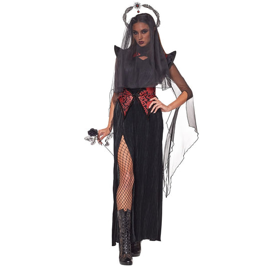 Adult Dark Priestess Costume - The Signature Collection BLACK AND RED