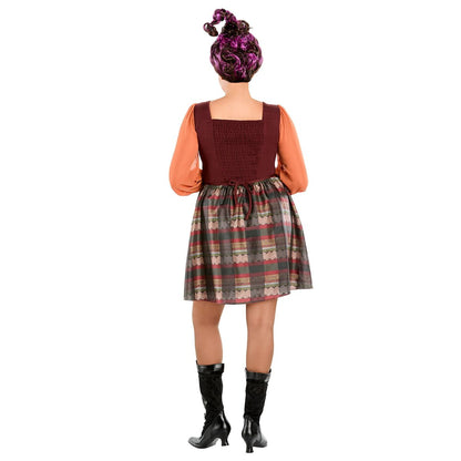 Adult Mary Sanderson Plus Size Dress - Hocus Pocus RED