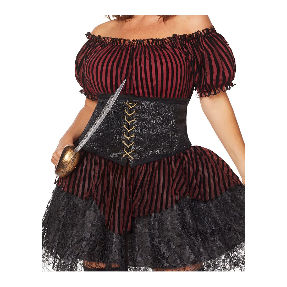 Adult Lady of the Seas Plus Size Costume BLACK