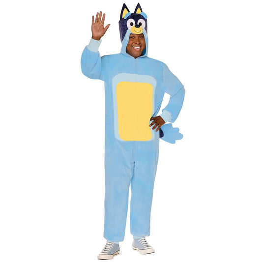 Adult Bandit Heeler One Piece Costume -  Bluey BLUE