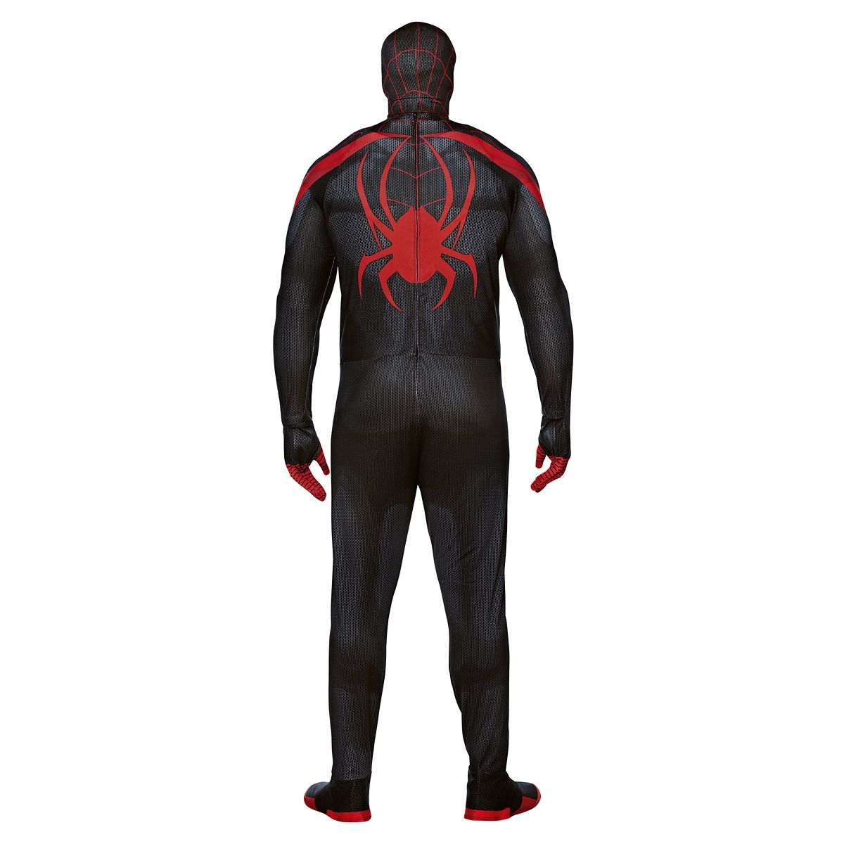 Adult Miles Morales Skin Suit Costume - Spider-Man BLACK AND RED