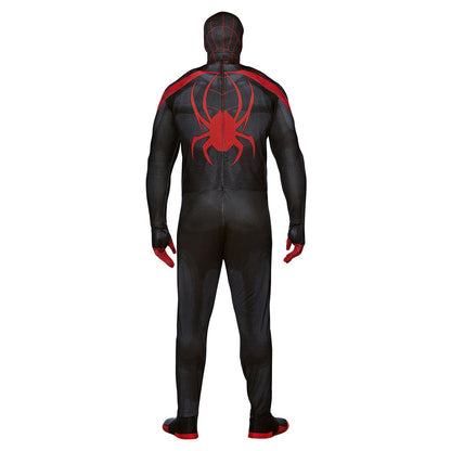 Adult Miles Morales Skin Suit Costume - Spider-Man BLACK AND RED