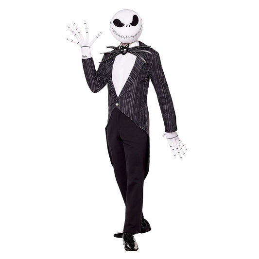 Adult Jack Skellington Suit Costume - The Nightmare Before Christmas BLACK AND WHITE